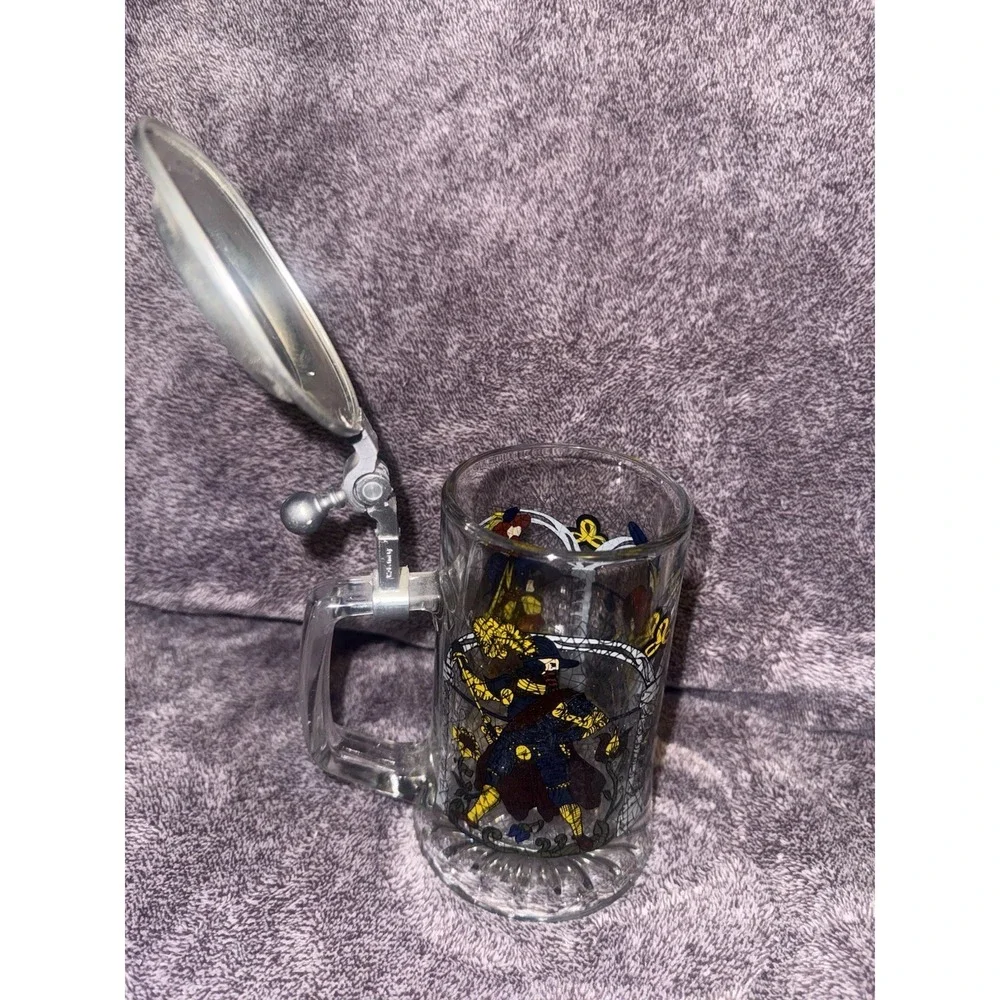 Vintage ALWE Glass Beer Stein Mug 6